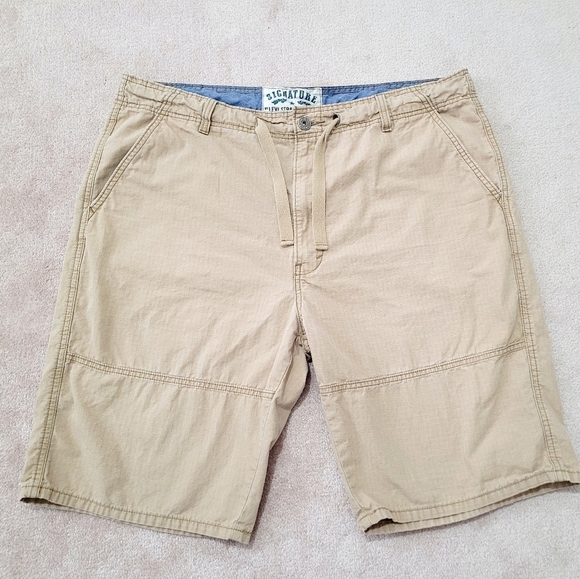 Signature Other - Levi's Signature Mens Size 40 Casual  Utility Chino Flat Front Short 100% Cotton